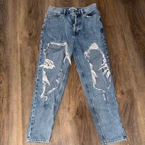 PacSun Blue Distressed Skinny Jeans